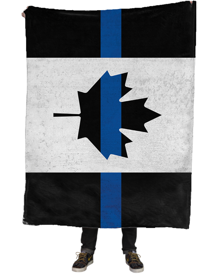 Thin Blue Line Flag Canada (1024x1024), Png Download