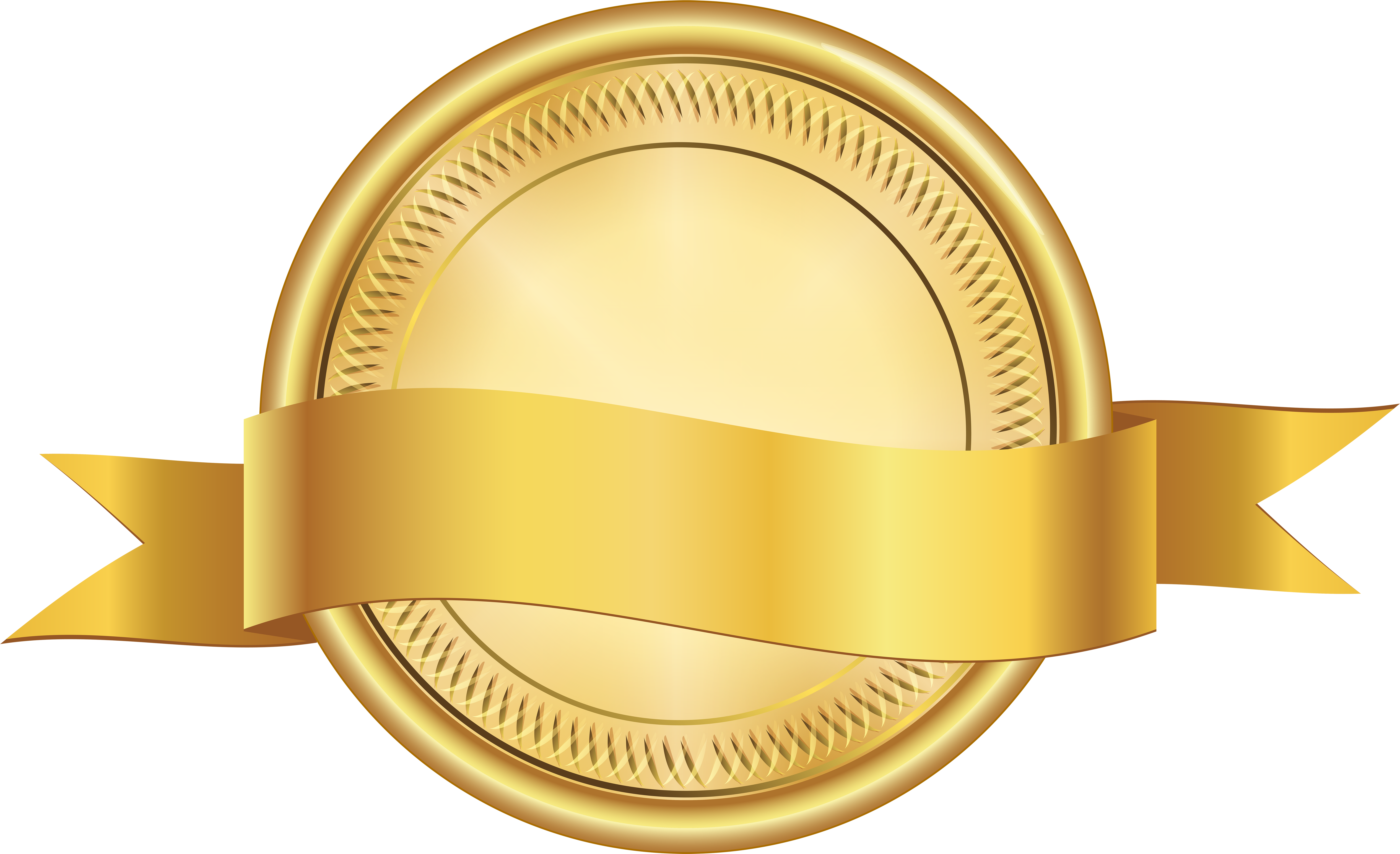 Seal With Banner Png Clip Art Image - Banner Seal Png (600x366), Png Download