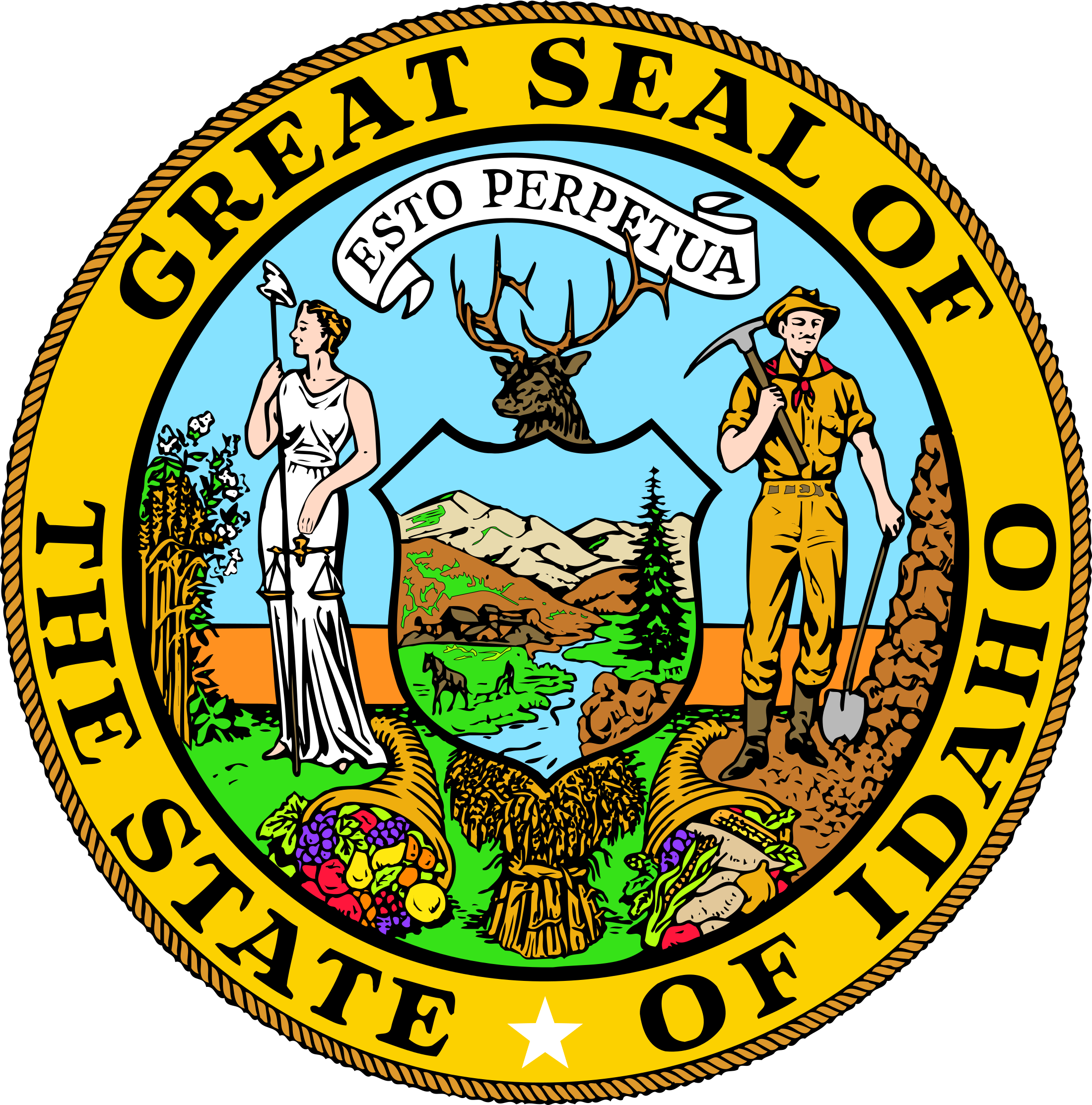 Idaho State Seal Png - Idaho Seal (2200x2226), Png Download