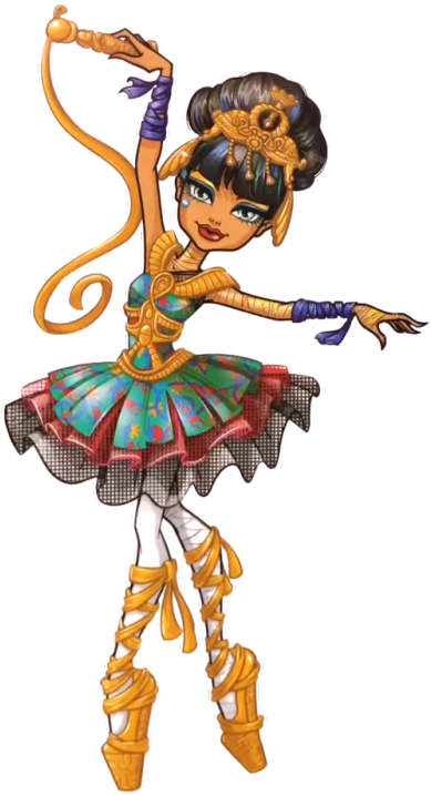 Nuevo Artwork/png De Cleo De Nile - Monster High Ballerina Ghouls (416x750), Png Download