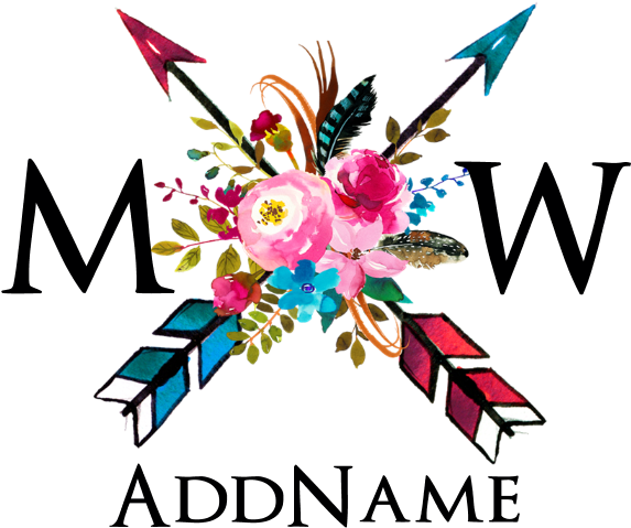 Favorite - Watercolor Floral Arrow Bouquet Shower Curtain (690x700), Png Download