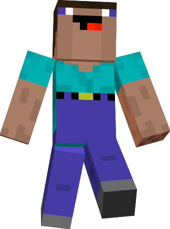 Minecraft Derpy Steve Skin (340x458), Png Download