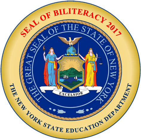 New York State Seal Of Biliteracy - Seal Of Biliteracy Ny State (500x496), Png Download