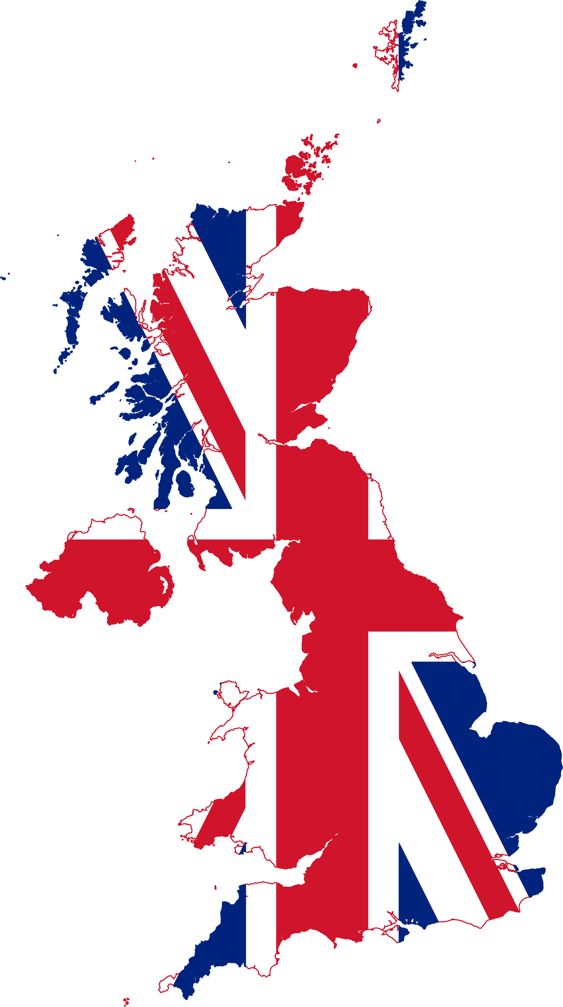Union Jack Great Britain (1842x3294), Png Download