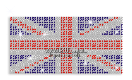 Bright British Flag Iron On Rhinestone Design For Clothes - Clothing (450x450), Png Download