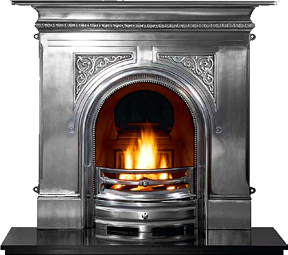 How To Inspect A Fireplace Chimney - Gallery Pembroke Cast Iron Fireplace (571x506), Png Download