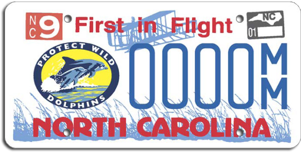 North Carolina License Plate (610x310), Png Download