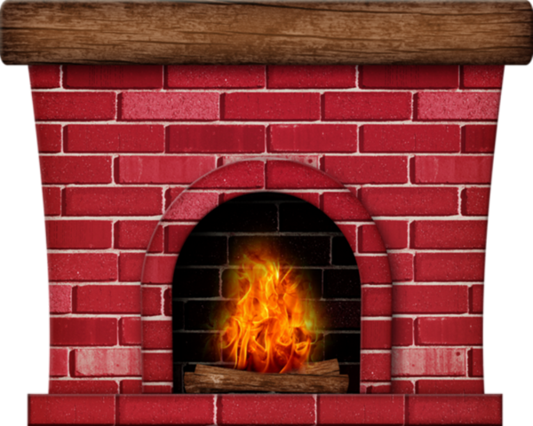 Cheminée Png, Feu - Fireplace Clipart Transparent (600x480), Png Download
