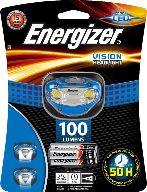 Energizer® Vision Headlight - Energizer 6 Led Headlight - Includes 3 Aaa Batteries (590x771), Png Download