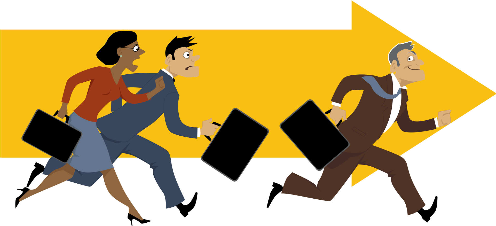 Elder Man Leading The Job Search - Job Hunting (1920x970), Png Download