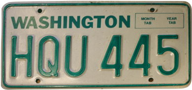 Washington - 1988 Washington License Plate (400x400), Png Download