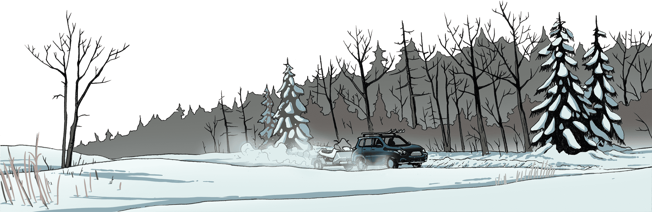 March - Snow (2111x810), Png Download