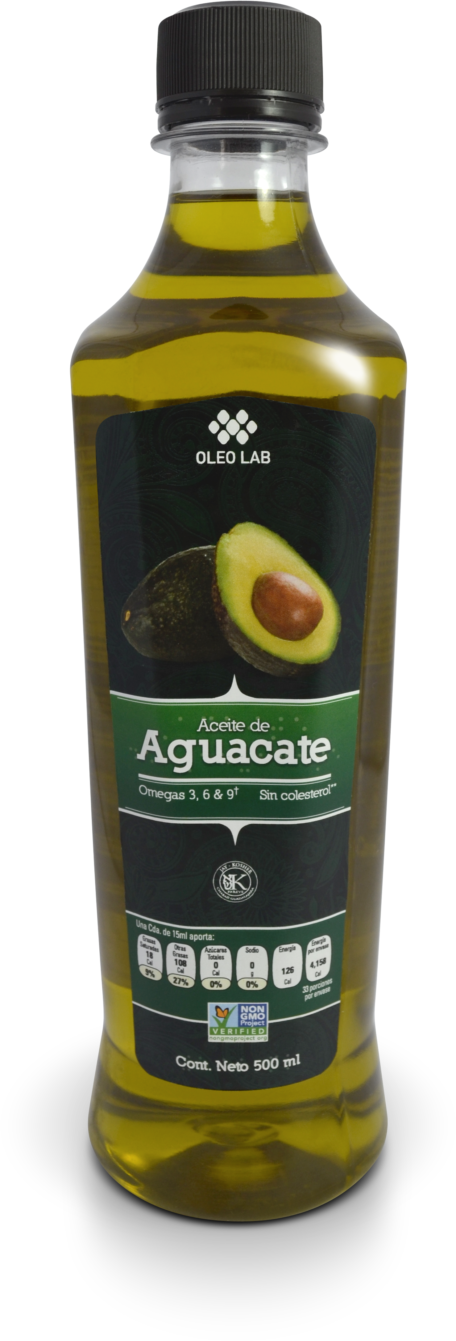 Oleolab Aceite Aguacate 500ml - Two-liter Bottle (3264x4928), Png Download