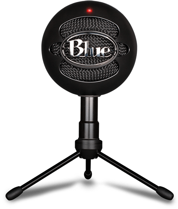 Plug And Play Usb Microphone - Snowball Ice Black (600x755), Png Download