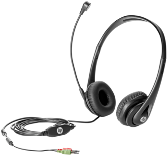 Auriculares Con Micrófono Empresariales Hp V2 - Hp Business Headset V2 (474x356), Png Download