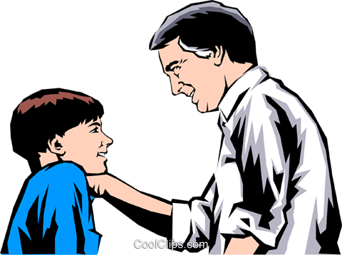 Father & Son Royalty Free Vector Clip Art Illustration (480x358), Png Download