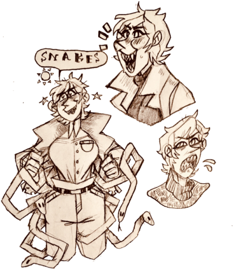 Snakes In A Cut Up Trench Coat Jpg - Illustration (500x589), Png Download