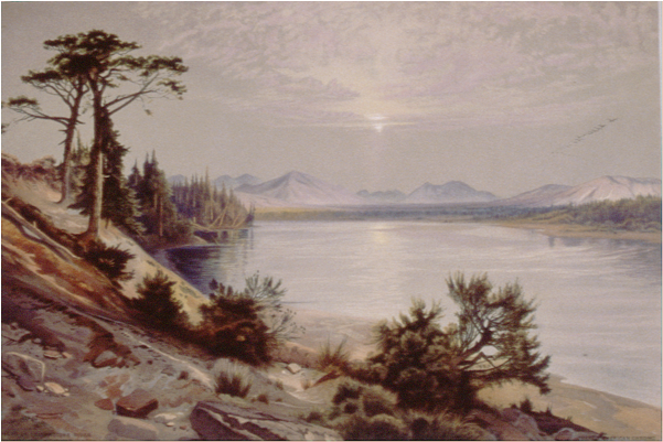 Head Of Yellowstone River - Thomas Moran (600x600), Png Download