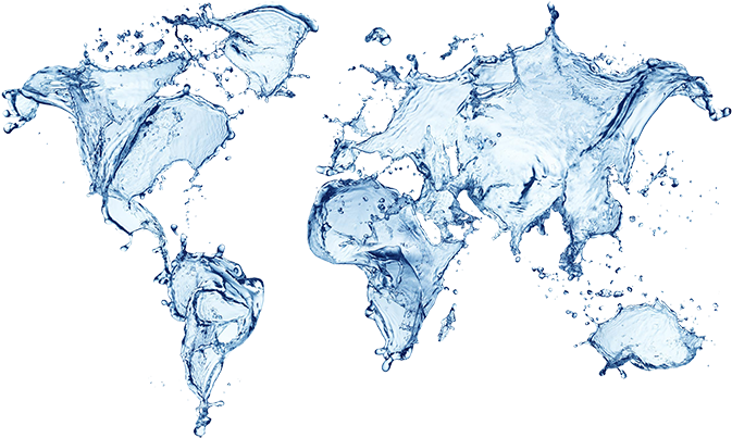 Water Texture - World Map Water (720x450), Png Download