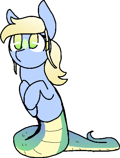 Nootaz, Lamia, Nagapony, Oc, Oc Only, Original Species, - Cartoon (418x549), Png Download