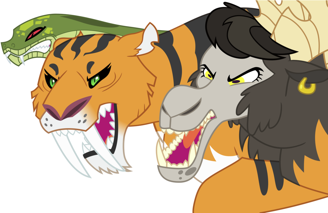 Mythilas, Chimera, Chimera Sisters, Multiple Heads, - Clip Art (1280x720), Png Download