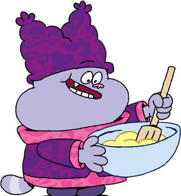 Chowder - Fioletowy Kot Cartoon Network (1600x412), Png Download