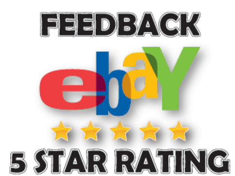 Ebay Feedback Logo - 5 Star Ebay (484x363), Png Download