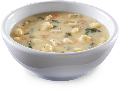 Bowl Of Gnocchi Soup - Fazolis Soup (589x404), Png Download