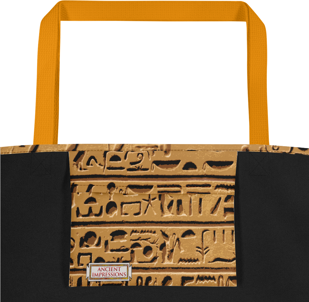 Egyptian Hieroglyphics Beach Bag - Bag (1000x1000), Png Download