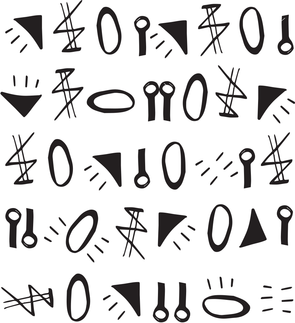 Rache Brand Patterns Hieroglyphics - Brand (943x1034), Png Download