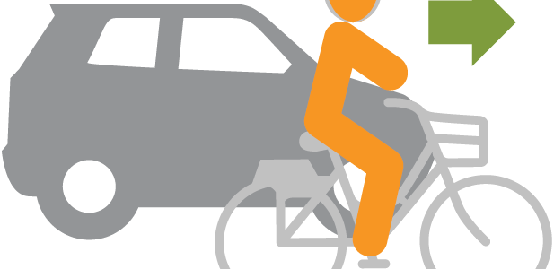 Safety Ride With Traffic - Graphic Design (617x300), Png Download