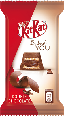 Kitkat All About You Double Chocolate 5 Finger - Kit Kat Chocolate (269x448), Png Download