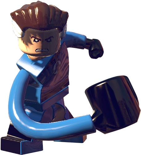 Reed Richards From Lego Marvel Super Heroes 0001 - Png Human Torch Lego Marvel Superheroes (516x563), Png Download