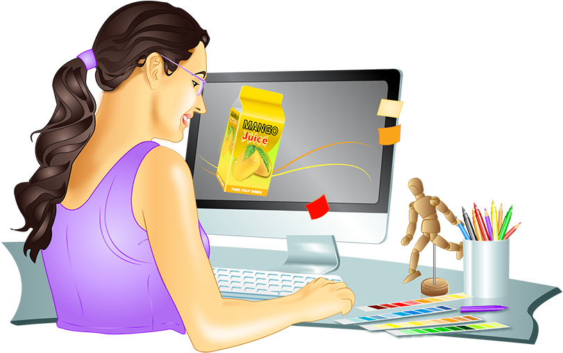 Sign Design And Printing - Girl (900x600), Png Download