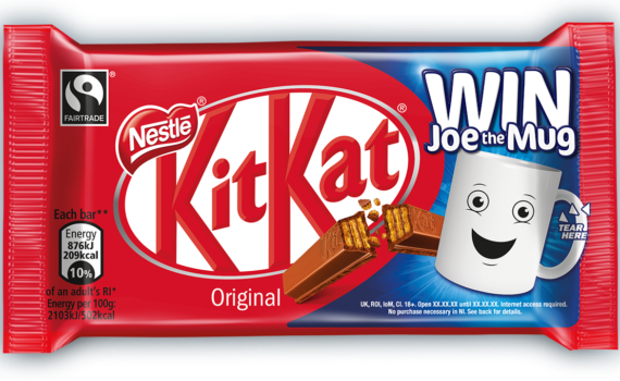 4 Finger Mock - Kit Kat Extra Milk And Cocoa (570x350), Png Download