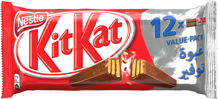 Kitkat® 2 Finger Multipack Milk Chocolate Wafer - Mini Kit Kat Png (900x900), Png Download
