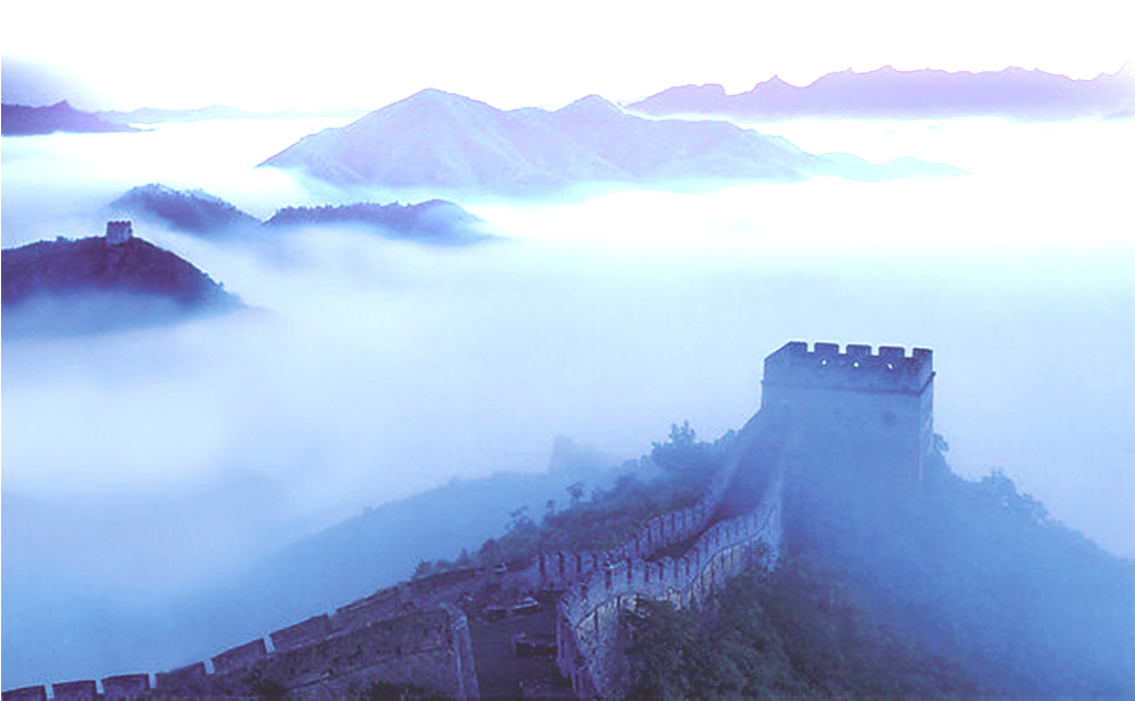 Great Wall Yunhai Scenery Background Picture - Wallpaper (1024x1024), Png Download