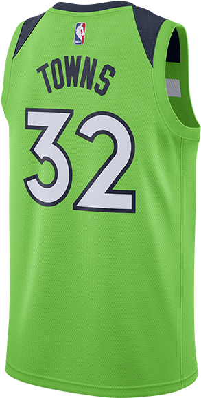 Minnesota Timberwolves Karl-anthony Towns Statement - Timberwolves Jersey (500x667), Png Download
