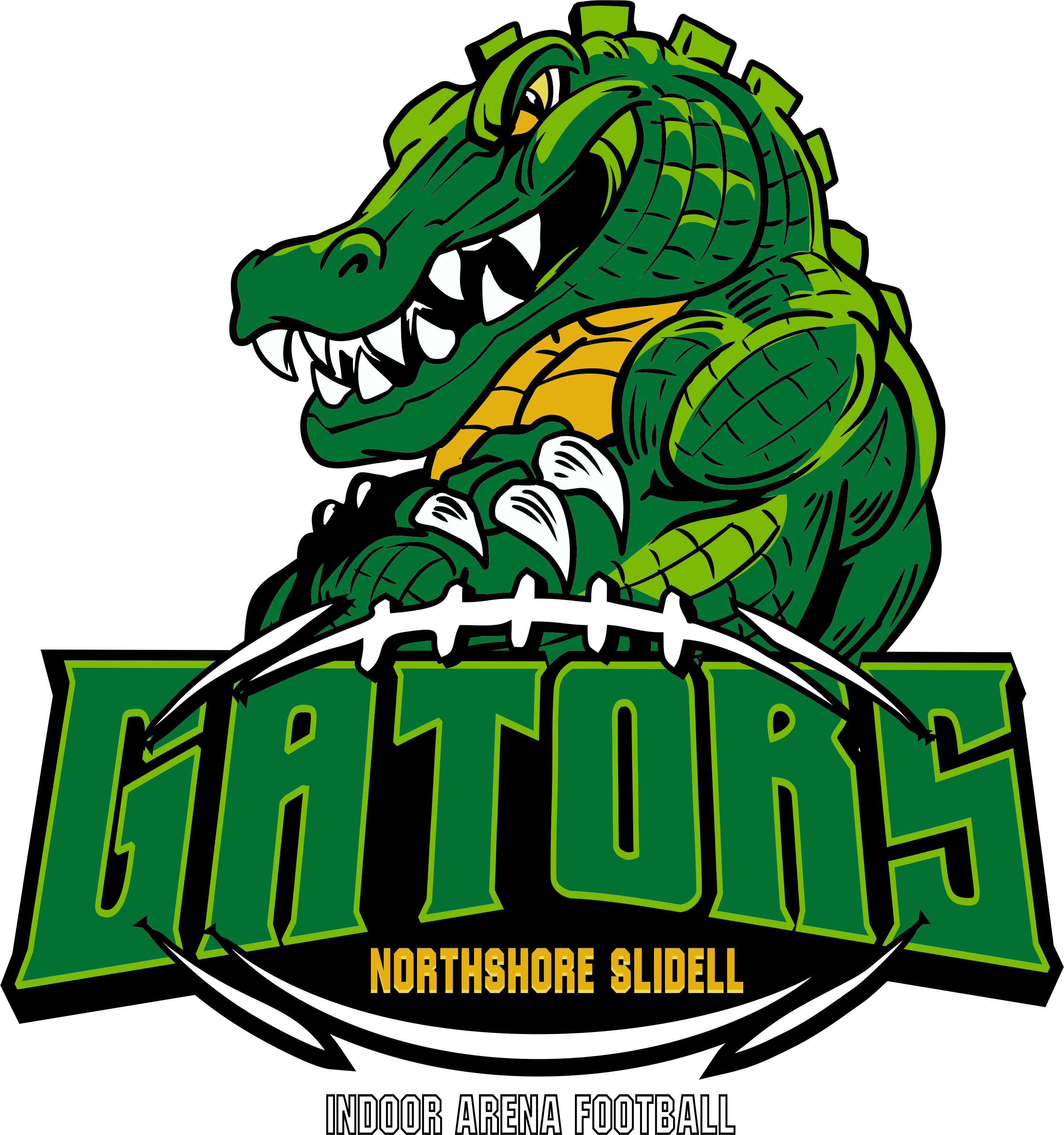 Northshore Gators Logo (2909x3102), Png Download