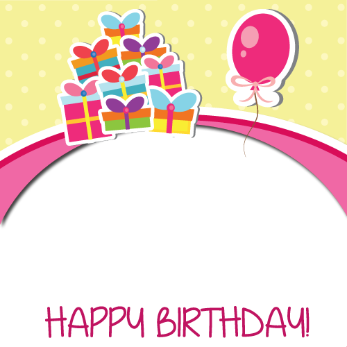Birthday Frame (500x500), Png Download