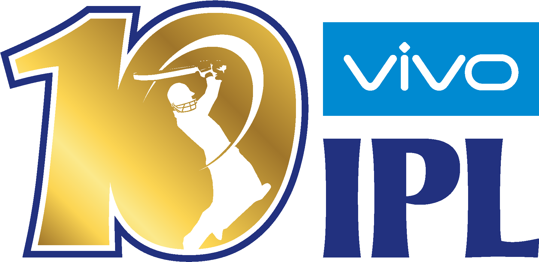 Indian Premier League Logo - Vivo Ipl 10 Logo (1800x884), Png Download