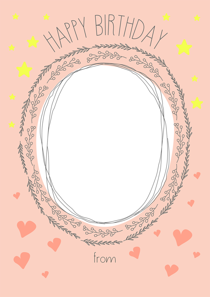 Happy Birthday Frame - Birthday Frame (724x1024), Png Download