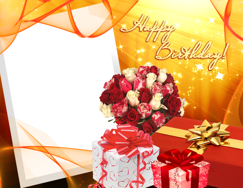 Happy Birthday Frame Png - Luke Perry Happy Birthday (498x387), Png Download