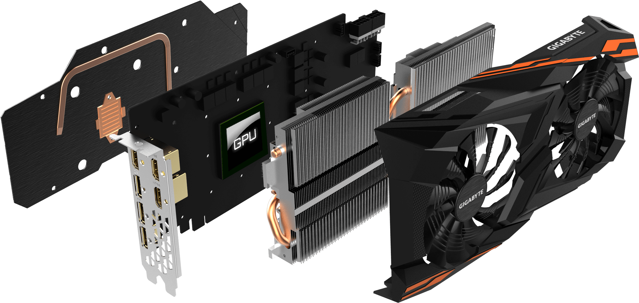 Windforce 2x Cooling System (2286x1133), Png Download