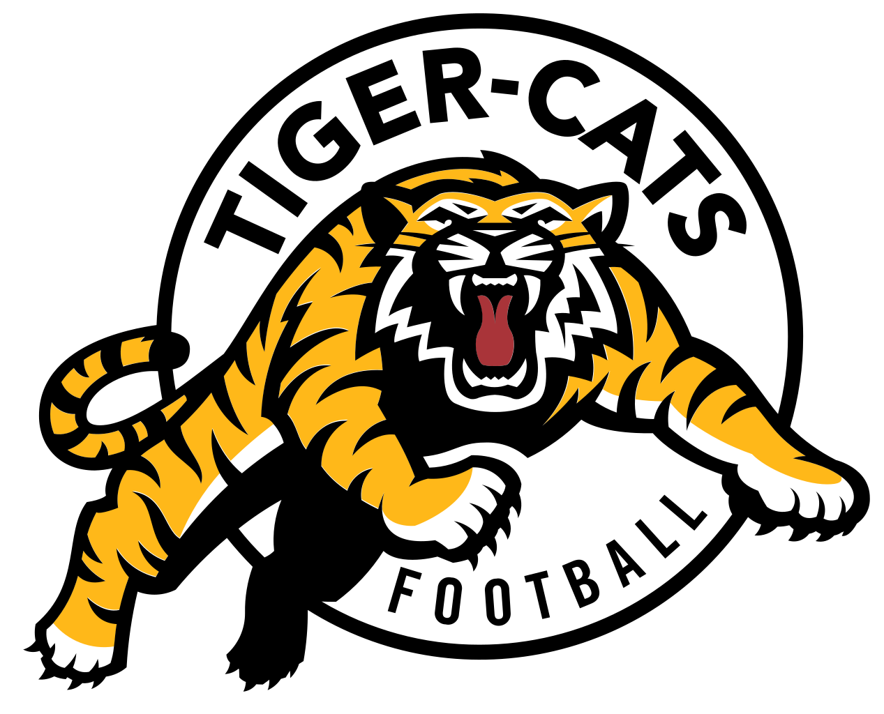 Hamilton Tiger-cats Football Vector Logo - Hamilton Tiger Cats Logo Png (400x400), Png Download