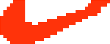 Nike Sign - Pixel Art Nike Sign (480x320), Png Download