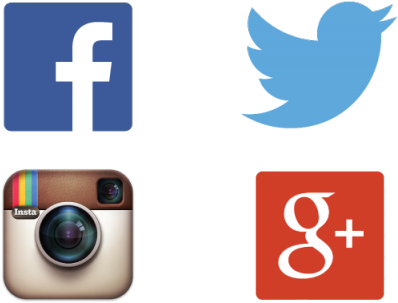 Social Media Logos, Facebook, Twitter, Instagram And (480x362), Png Download
