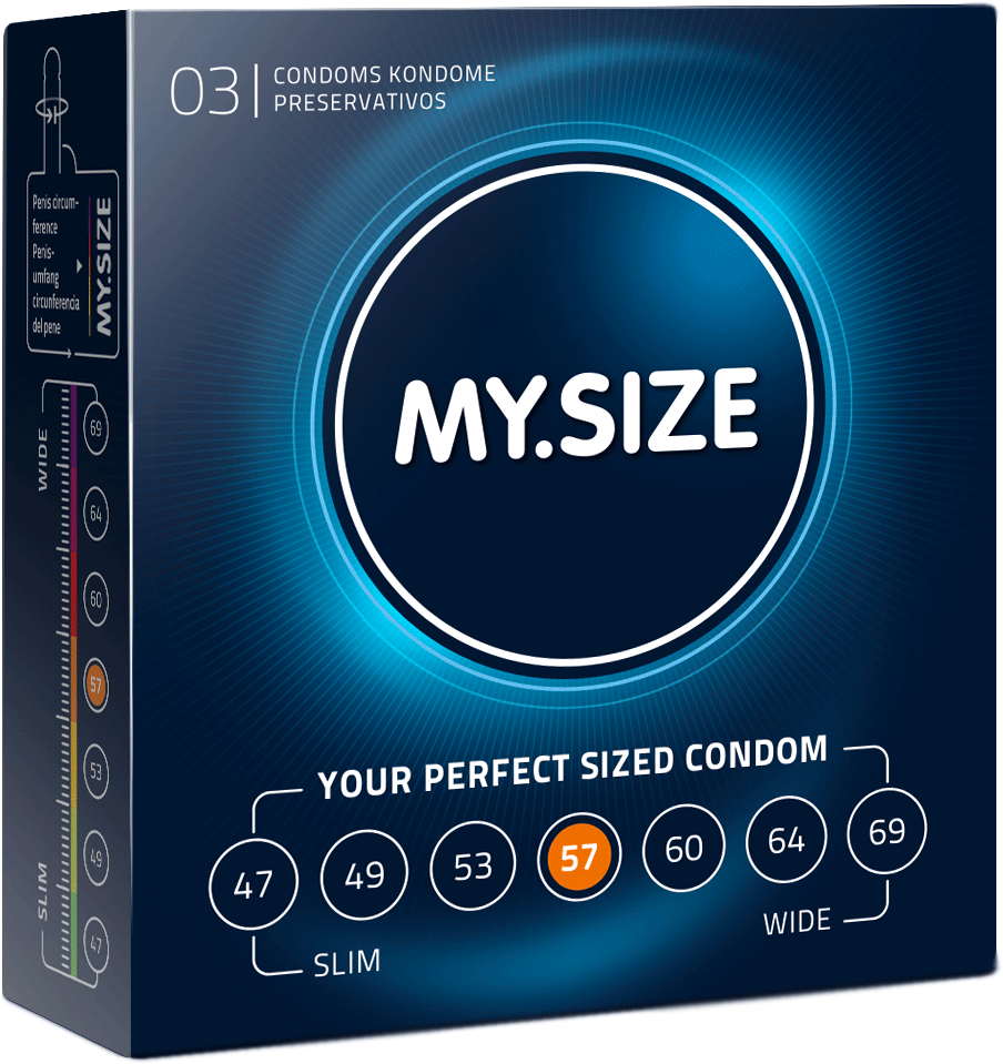 Size Condoms 3 Pack - My Size Condom 64 (978x1066), Png Download