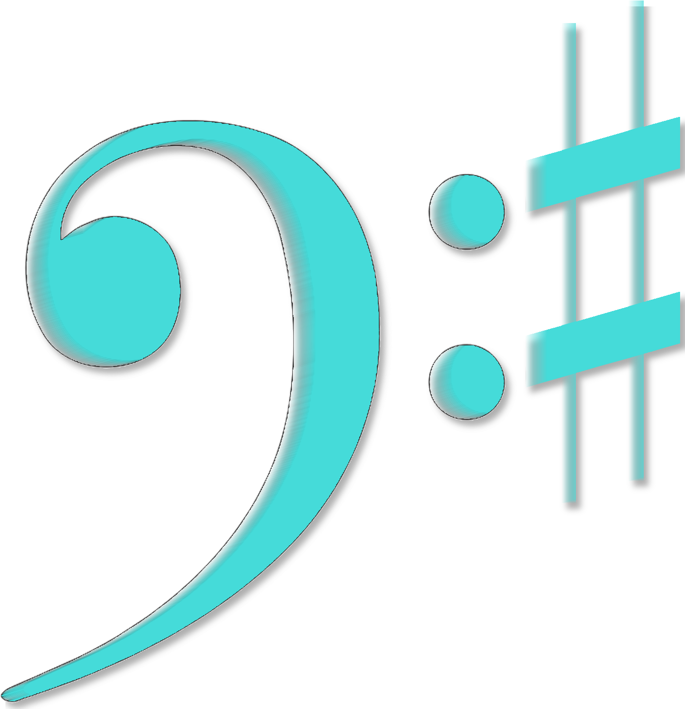 0 Replies To “bass Clef Em Key Signature” - Circle (1600x1600), Png Download