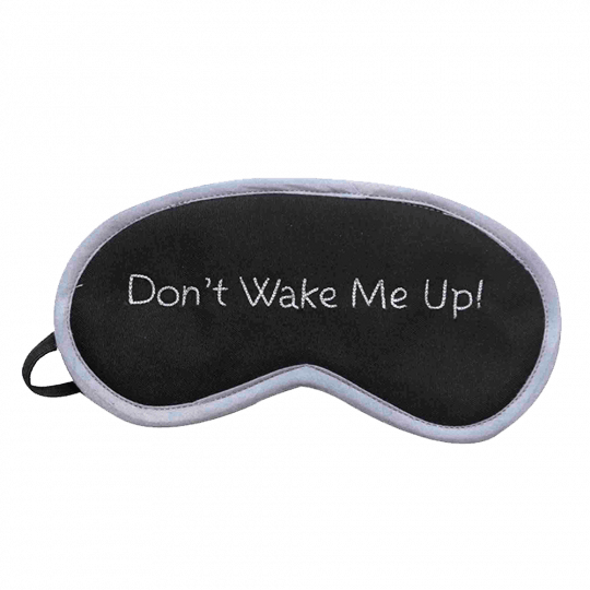 Don't Wake Me Up Eye Mask - Oval (540x540), Png Download